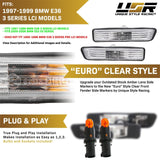 1997-1999 BMW E36 & E53 X5 Crystal Smoke Side Marker Lights