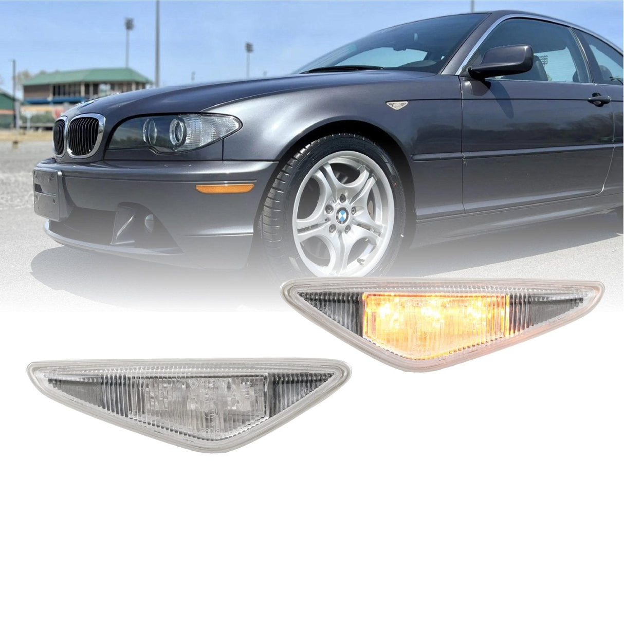 2004-2006 BMW E46 LED Clear Side Marker Lights