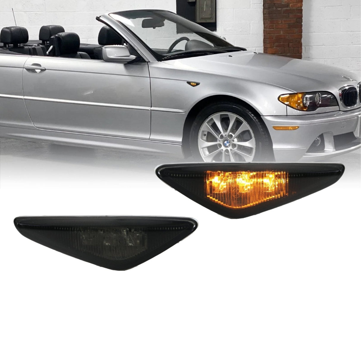 2004-2006 BMW E46 LED Smoke Side Marker Lights