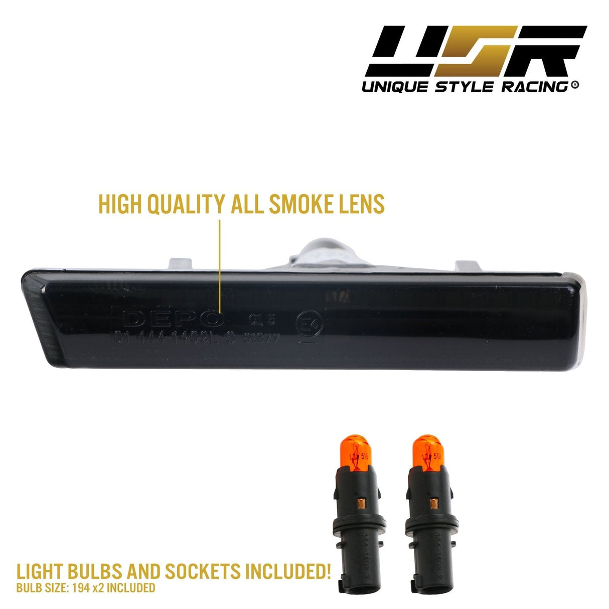 1995-2001 BMW E38 7 Series & E46 M3 Crystal Smoke Side Marker Lights