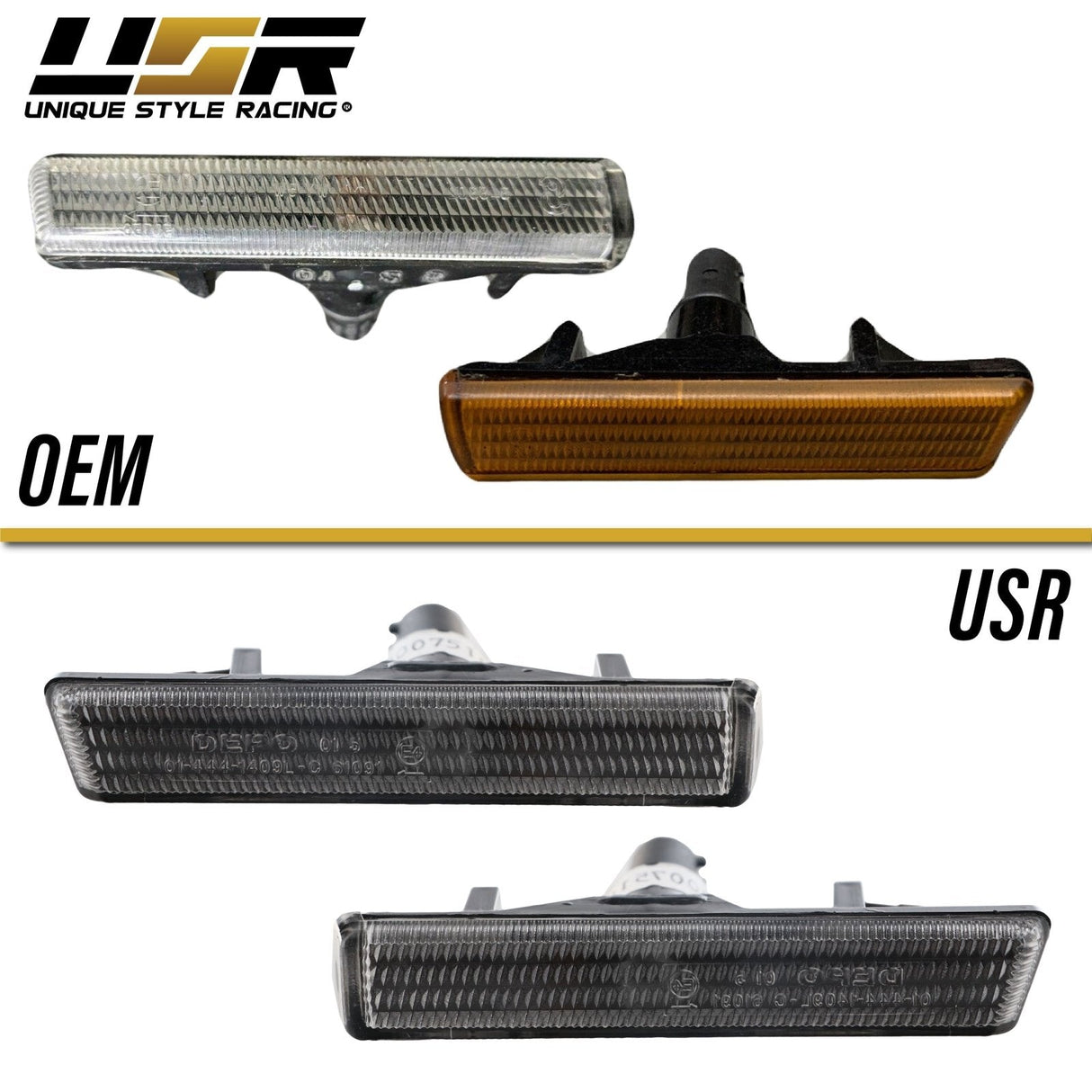 1995-2001 BMW E38 7 Series & E46 M3 Crystal Smoke Side Marker Lights