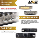 1997-2003 BMW E39 Smoke LED Amber Side Marker Lights