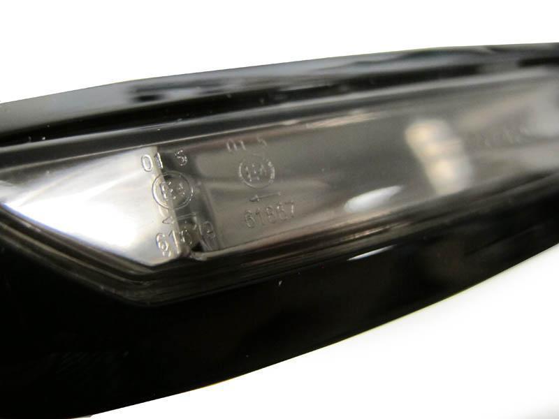 2011-2016 BMW F10/F11 Smoke Glossy Black Side Markers w/ Parking Assist