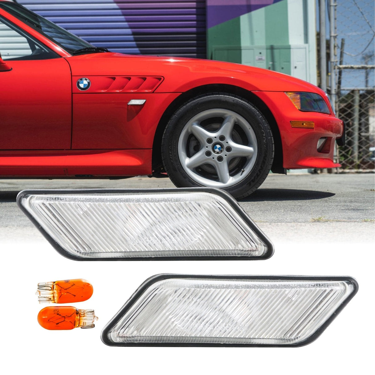 1996-2002 BMW Z3 Clear Fender Side Marker Lights