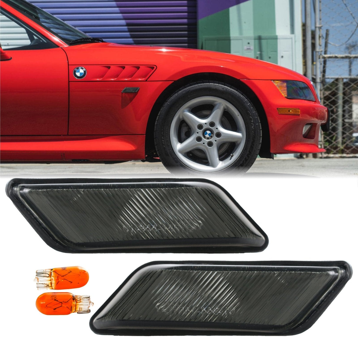 1996-2002 BMW Z3 Smoke Fender Side Marker Lights