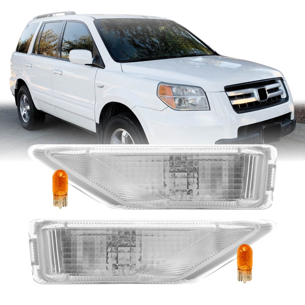 2006-2008 Honda Pilot Clear Fender Side Marker