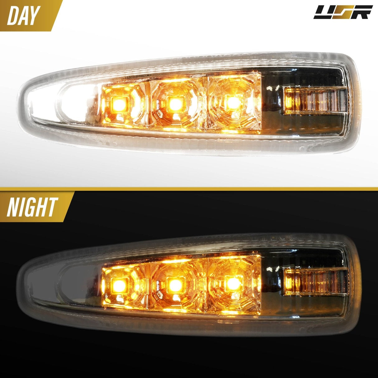 2008-2016 Mitsubishi Lancer Smoke Amber LED Side Marker Lights