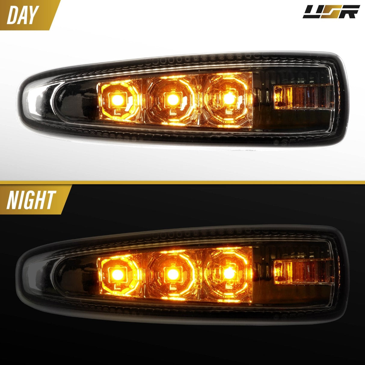 2008-2016 Mitsubishi Lancer Smoke Amber LED Side Marker Lights