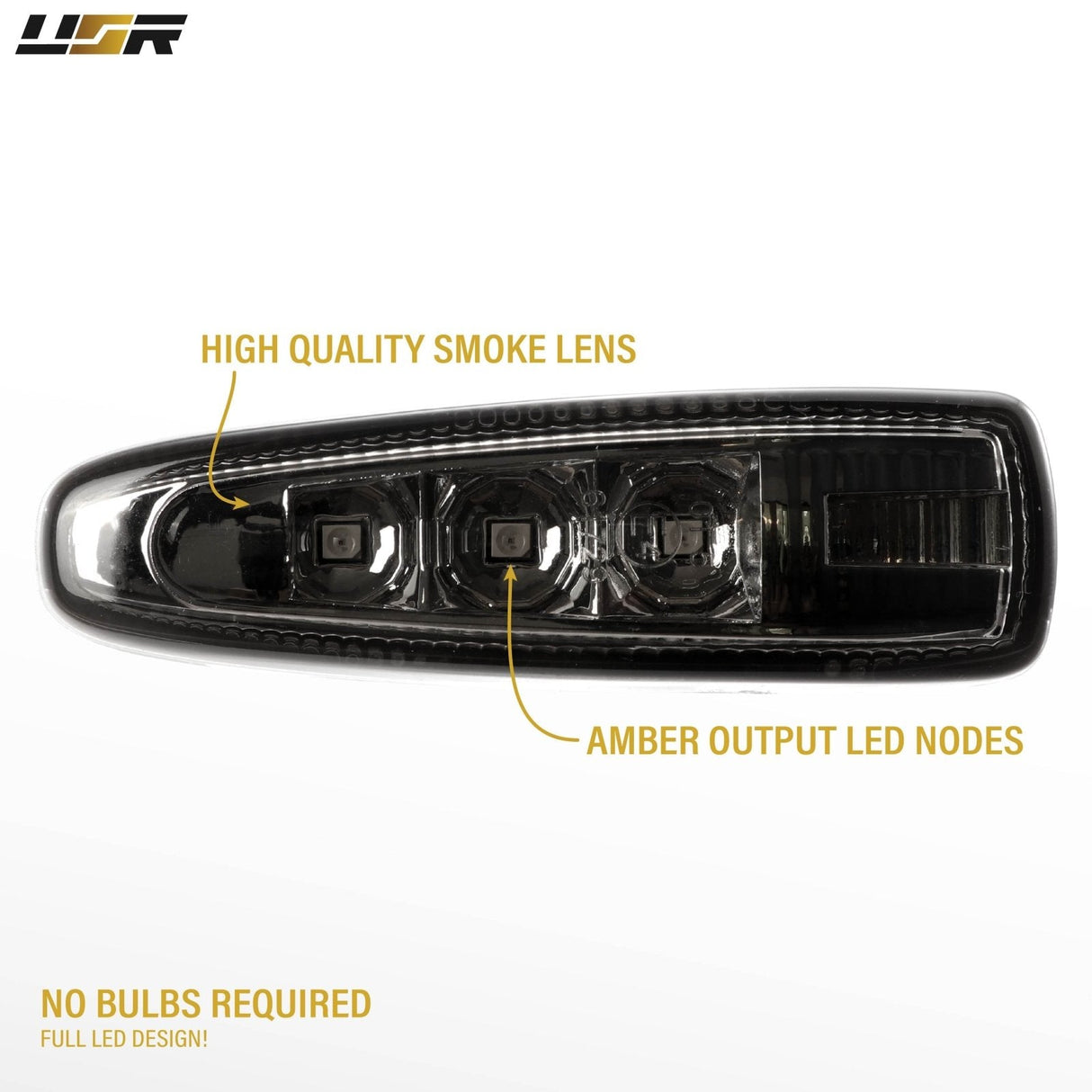 2008-2016 Mitsubishi Lancer Smoke Amber LED Side Marker Lights