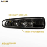 2008-2016 Mitsubishi Lancer Smoke Amber LED Side Marker Lights