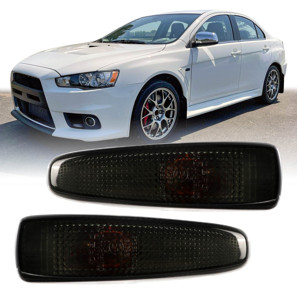 2008-2014 Mitsubishi Lancer Smoke Side Marker Lights
