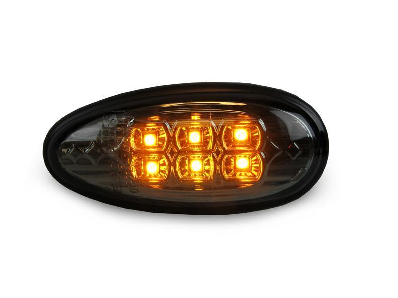 2003-2006 Mitsubishi Lancer Evo Smoke Amber LED Side Marker Lights