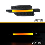 2008-2009 Pontiac G8 Matte Black Fender Smoke Light Bar Amber Led Side Marker Light