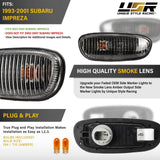 1995-2001 Subaru Impreza Crystal Black Side Marker Lights