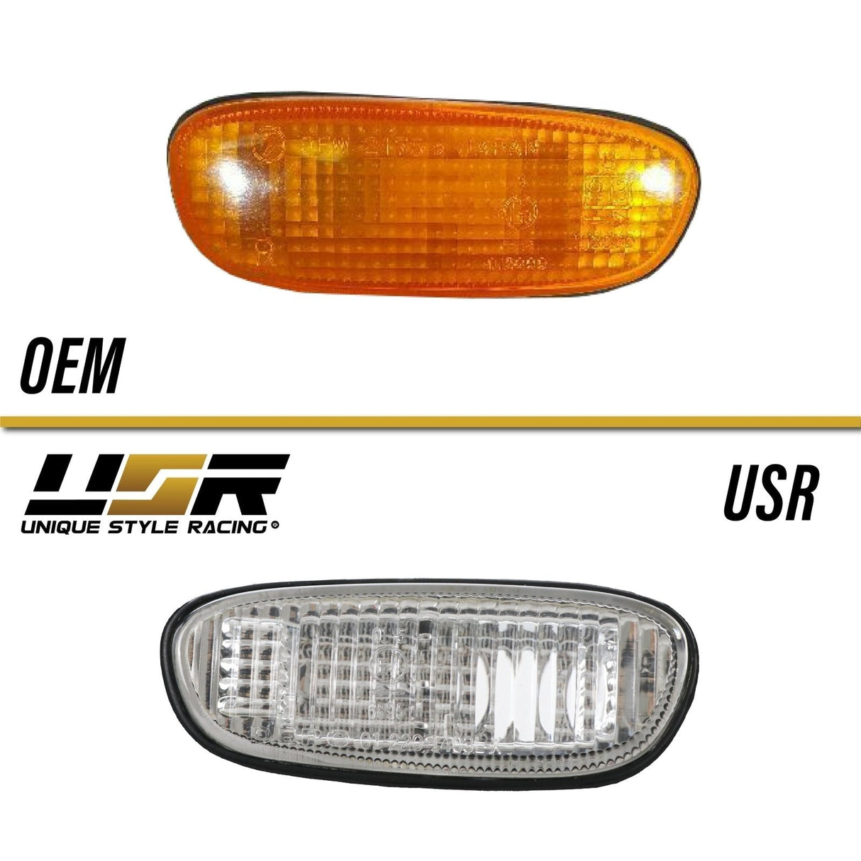 1995-2001 Subaru Impreza Crystal Black Side Marker Lights