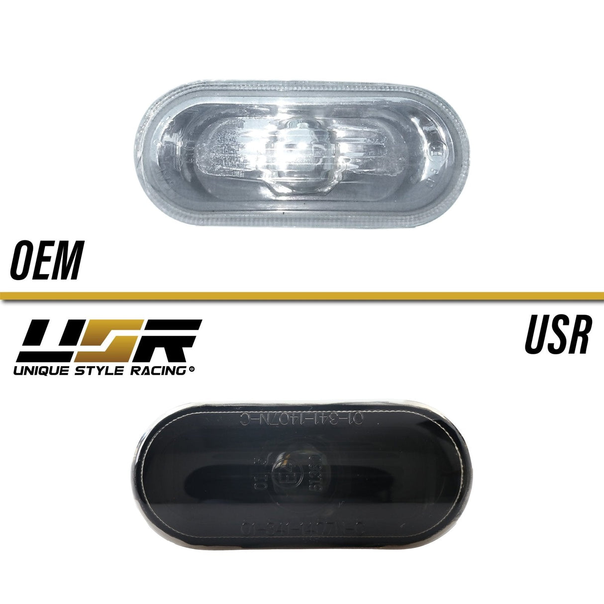 VW Golf GTI Jetta Passat Black Fender Side Marker Lights