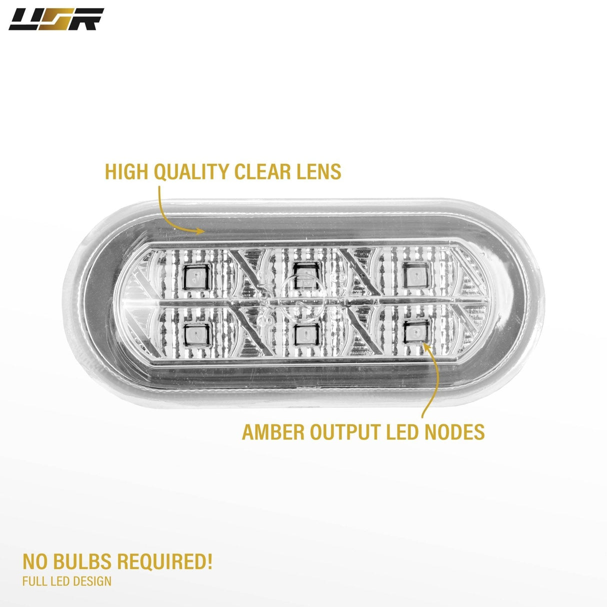 Volkswagen Golf GTI Jetta Passat Smoke Amber LED Side Marker Lights