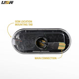Volkswagen Golf GTI Jetta Passat Smoke Amber LED Side Marker Lights