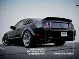 Raxiom Coyote Tail Lights; Black Housing; Smoked Lens (05-09 Mustang)