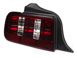 Raxiom Coyote Tail Lights; Black Housing; Smoked Lens (05-09 Mustang)