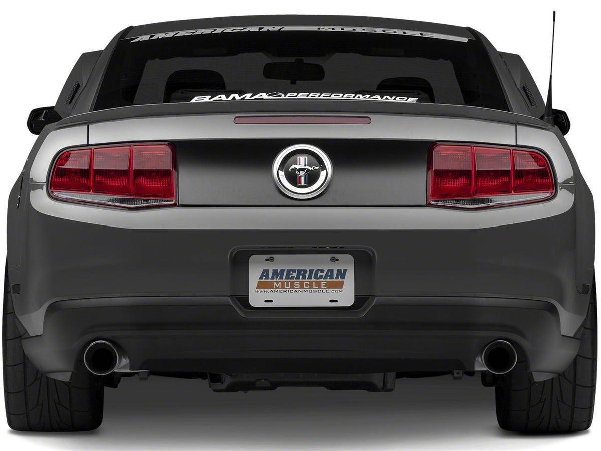 Raxiom Aero Tail Lights; Black Housing; Smoked Lens (10-12 Mustang)