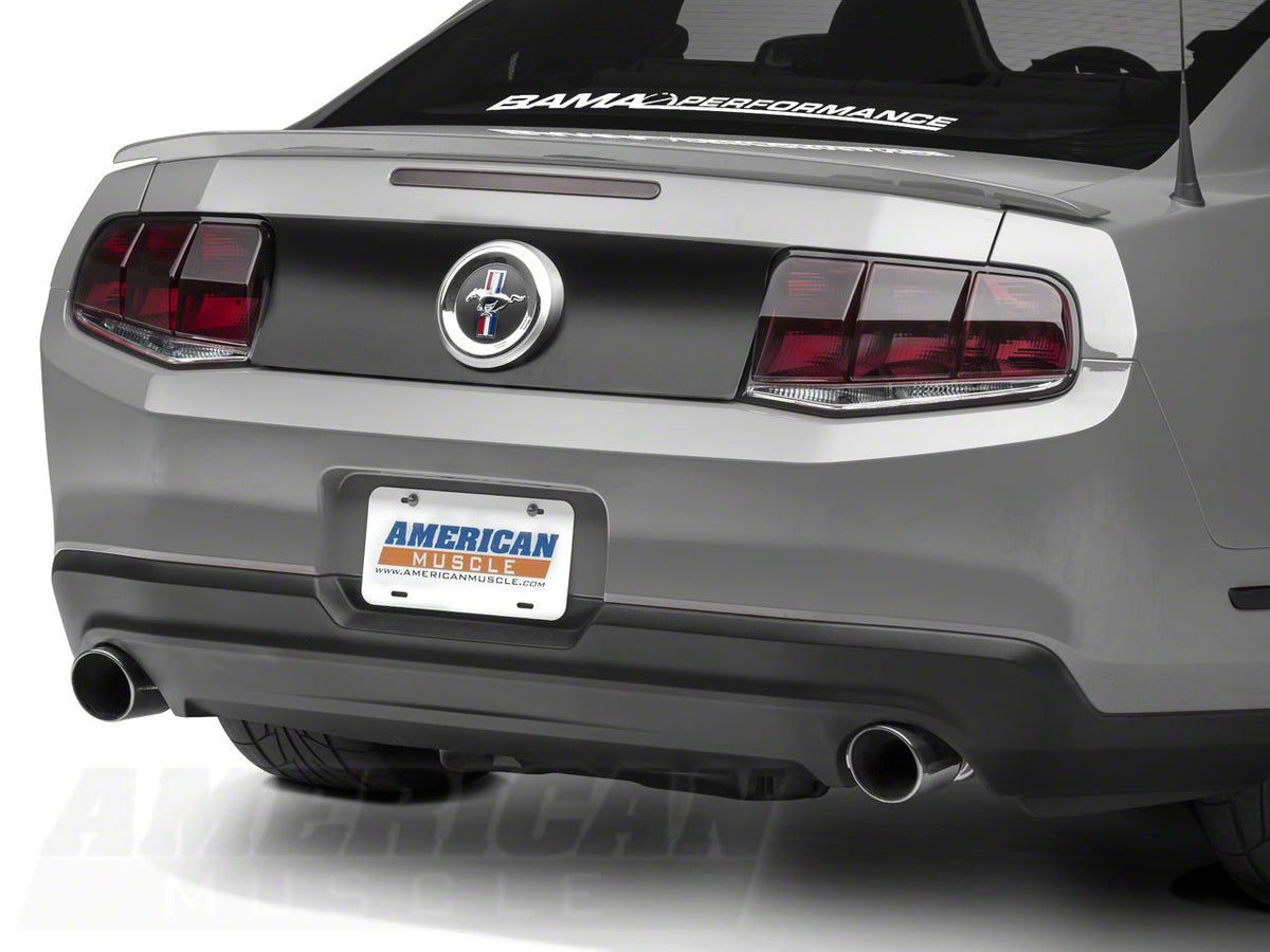 Raxiom Aero Tail Lights; Black Housing; Smoked Lens (10-12 Mustang)