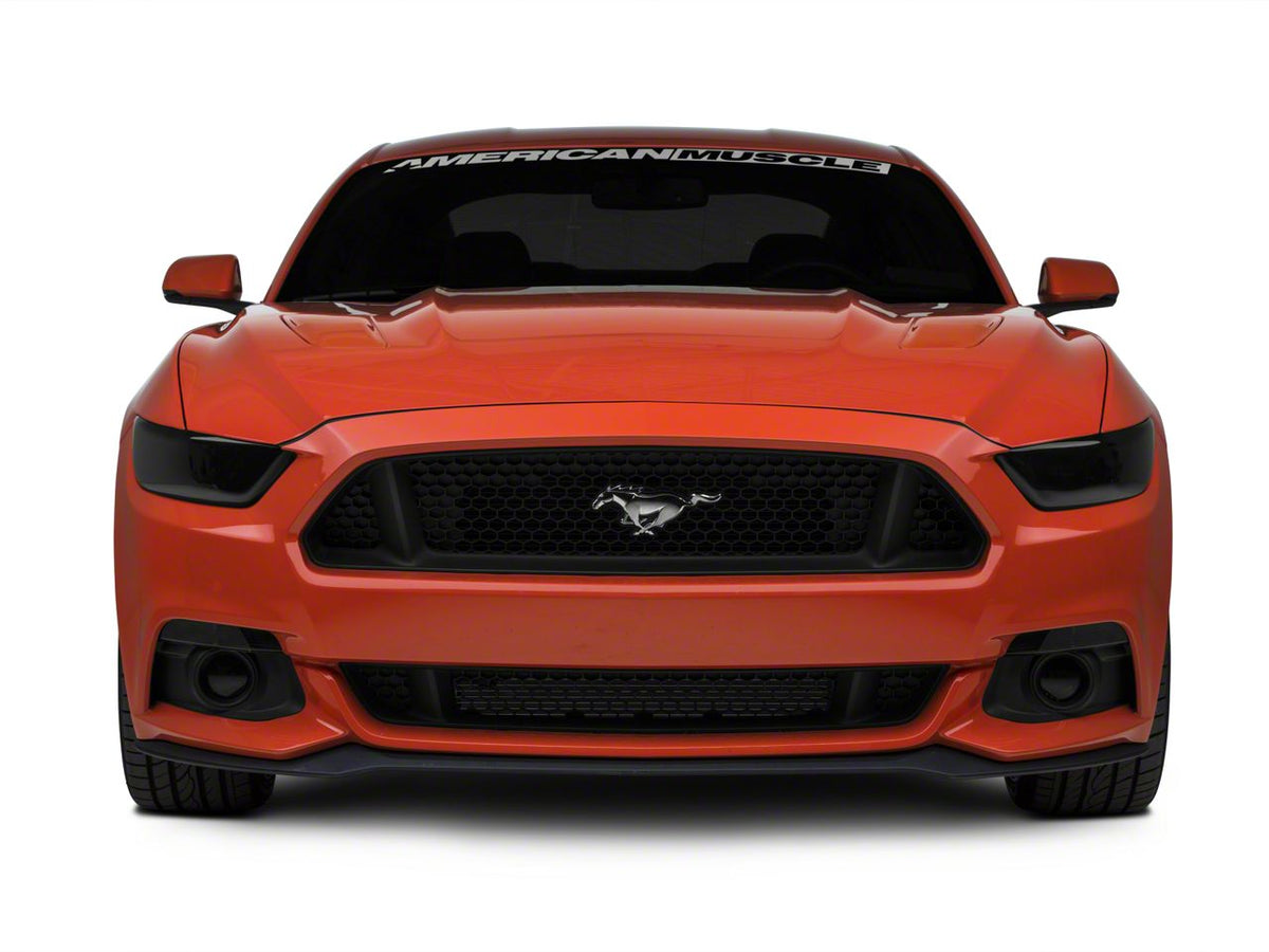SpeedForm Headlight Covers; Smoked (15-17 Mustang; 18-22 Mustang GT350, GT500)