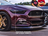 SpeedForm Headlight Covers; Smoked (15-17 Mustang; 18-22 Mustang GT350, GT500)