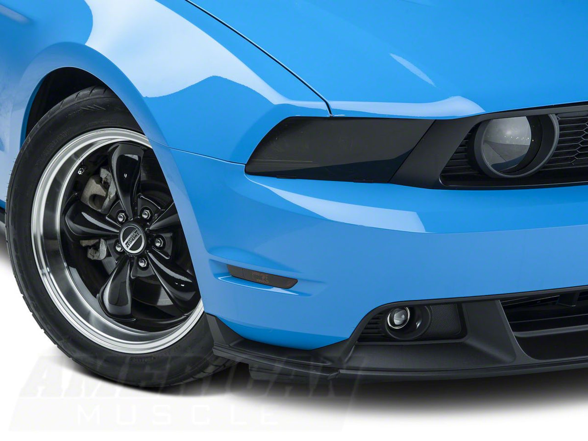 SpeedForm Headlight Covers; Smoked (10-14 Mustang GT, V6)