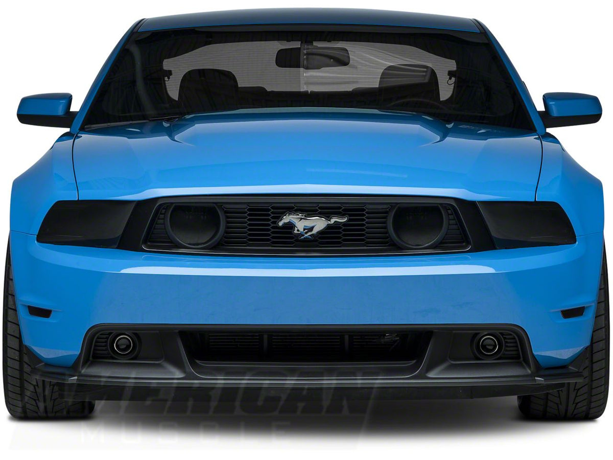 SpeedForm Headlight Covers; Smoked (10-14 Mustang GT, V6)