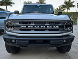 Smoked Signature Style Light Bar Overlays - 2021+ Bronco (Standard Headlights)