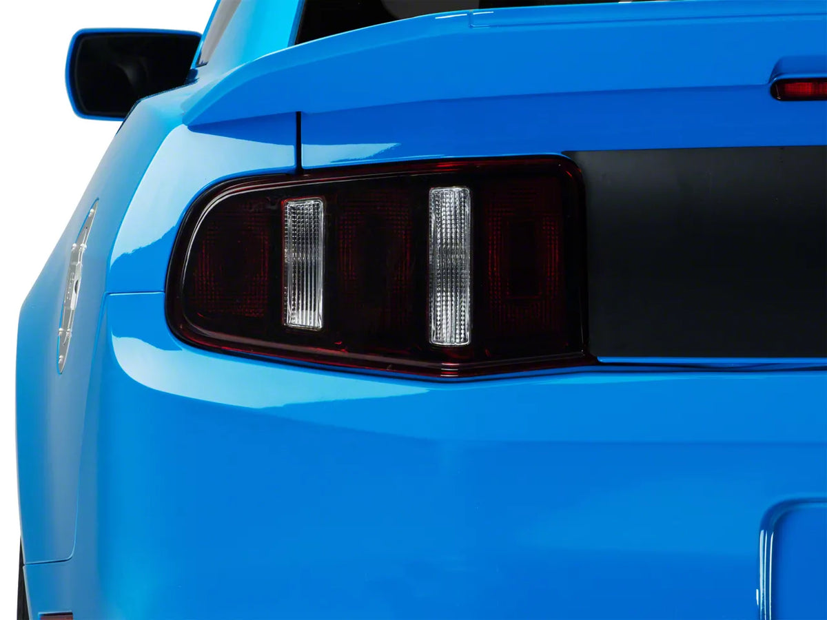 Mmd Tail Light Trim; Matte Black (10-12 Mustang)