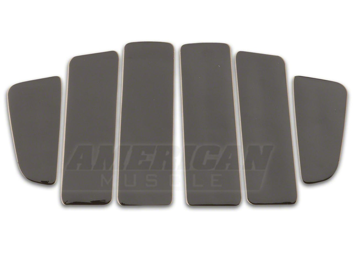SEC10 Tail Light Insert Tint; Smoked (13-14 Mustang)