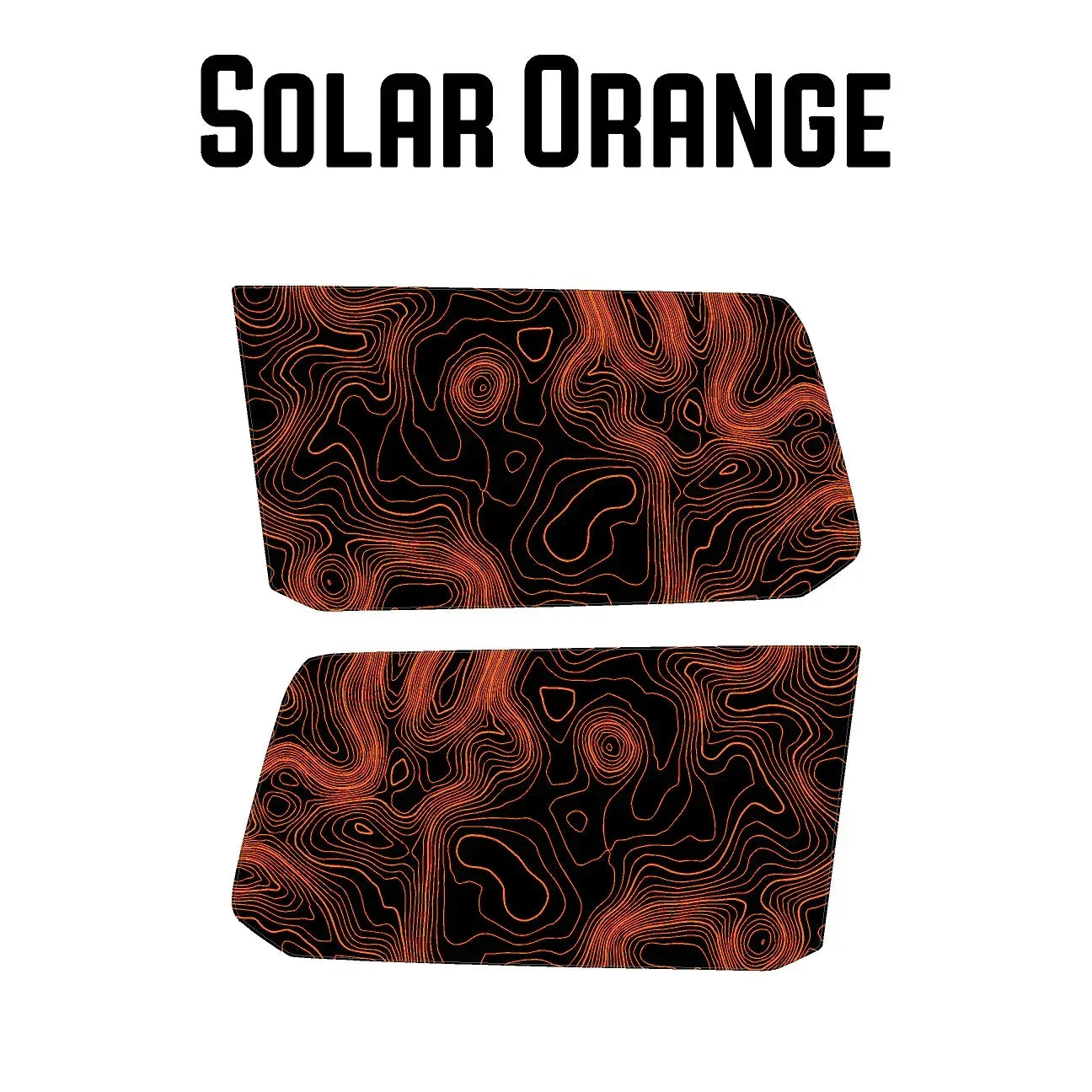 Topographic Rear Window Map Overlays - 2024+ Land Cruiser