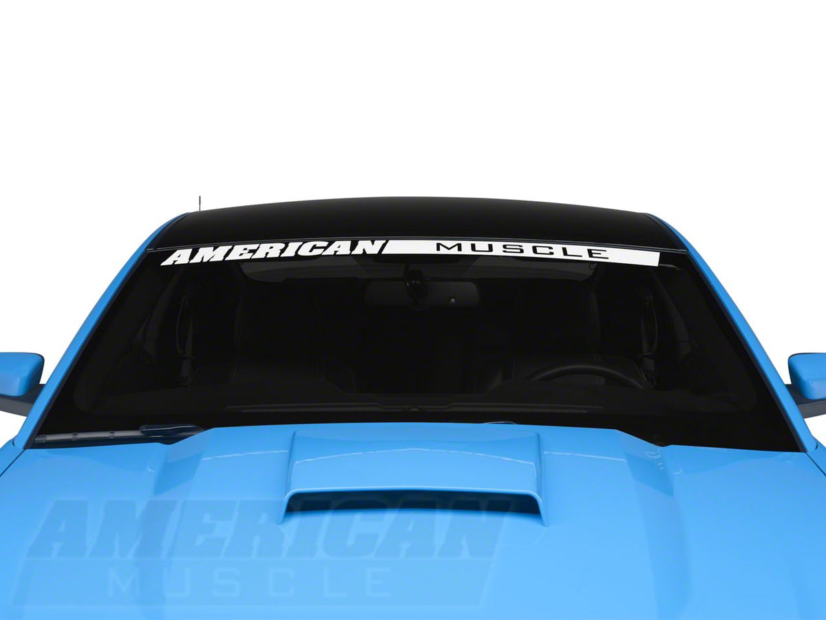 SEC10 Solid Roof Decal; Gloss Black (05-14 Mustang)
