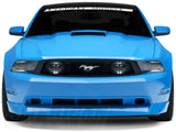 SEC10 Solid Roof Decal; Gloss Black (05-14 Mustang)