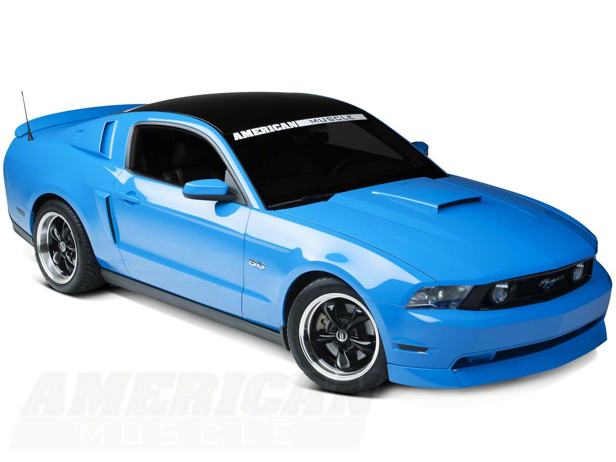 SEC10 Solid Roof Decal; Gloss Black (05-14 Mustang)