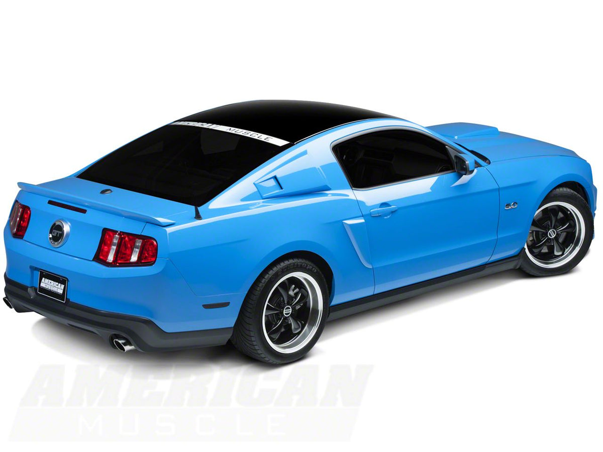 SEC10 Solid Roof Decal; Gloss Black (05-14 Mustang)