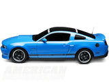 SEC10 Solid Roof Decal; Gloss Black (05-14 Mustang)