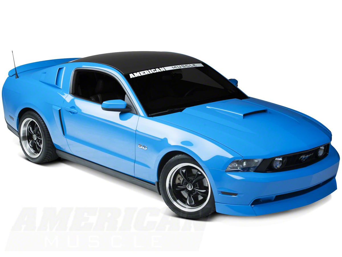 SEC10 Solid Roof Decal; Matte Black (05-14 Mustang)