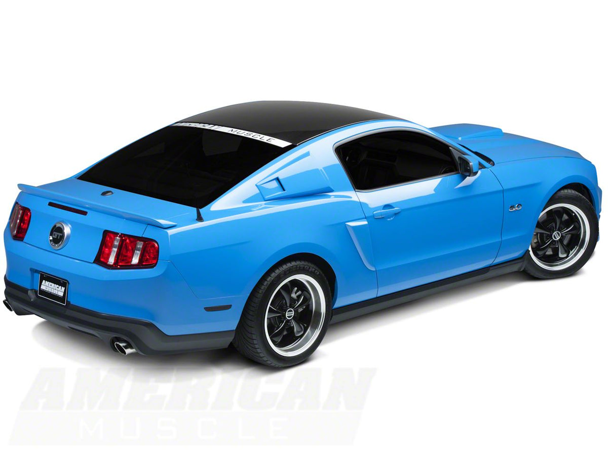 SEC10 Solid Roof Decal; Matte Black (05-14 Mustang)
