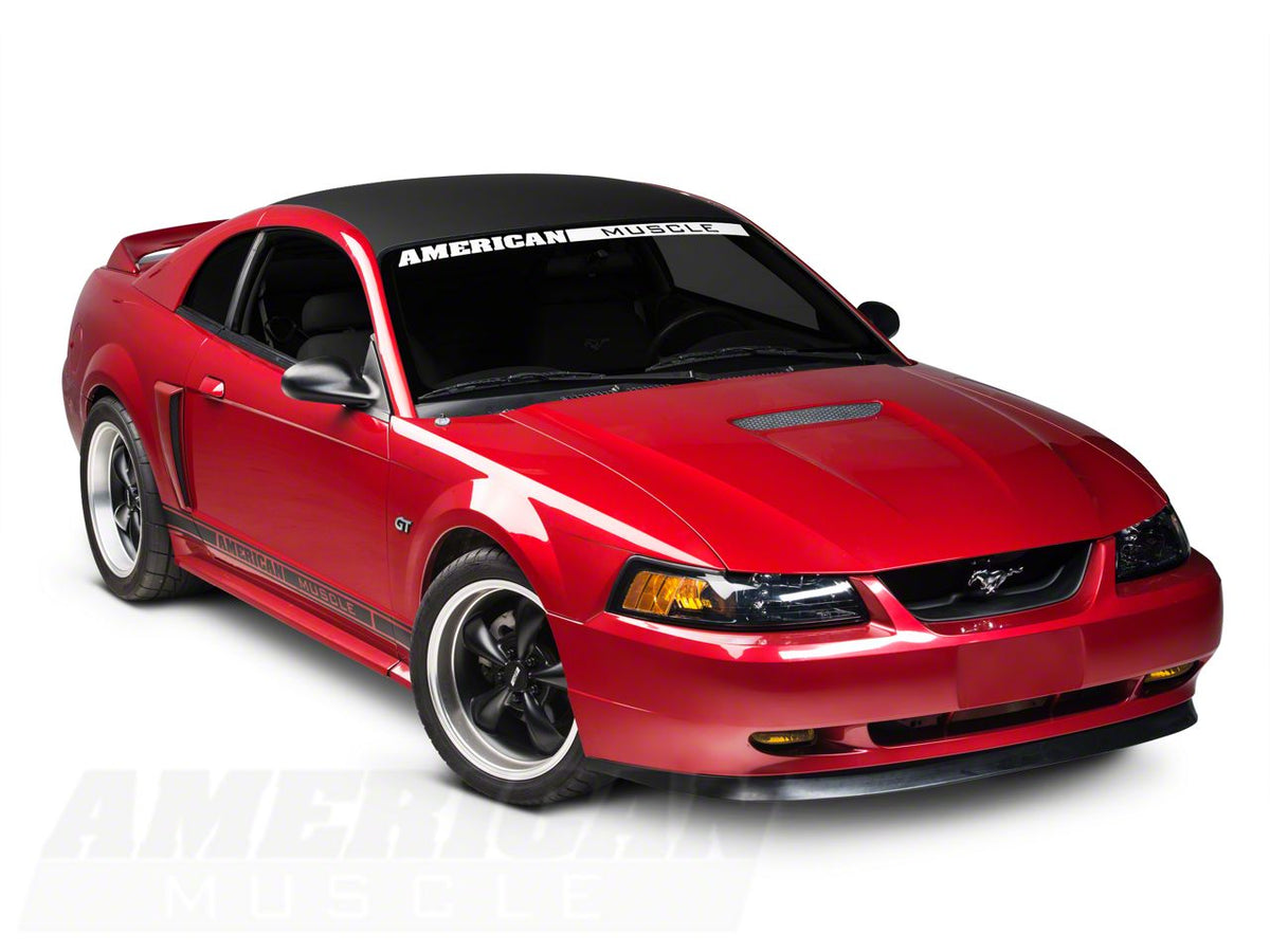 SEC10 Solid Roof Decal; Matte Black (94-04 Mustang)