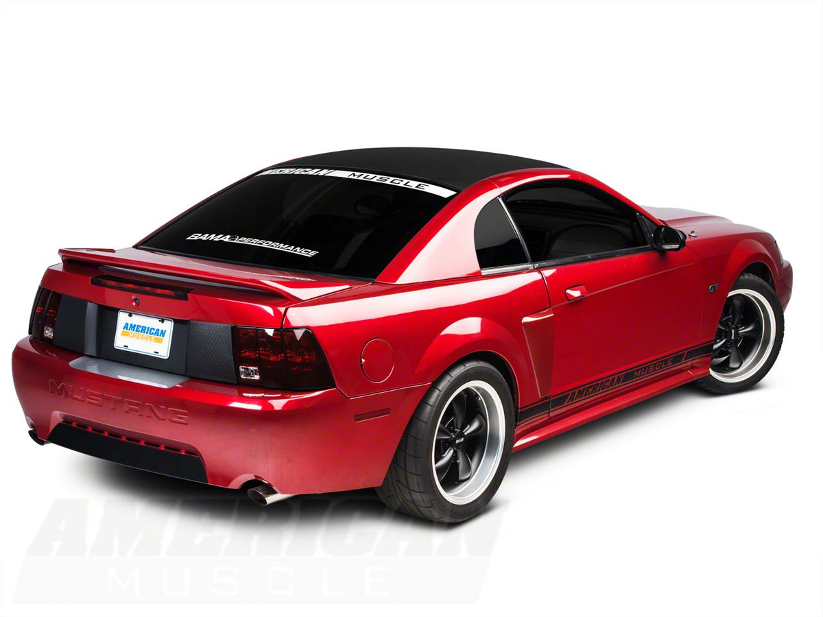 SEC10 Solid Roof Decal; Matte Black (94-04 Mustang)