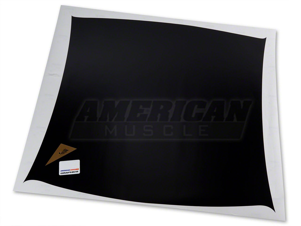 SEC10 Solid Roof Decal; Matte Black (94-04 Mustang)