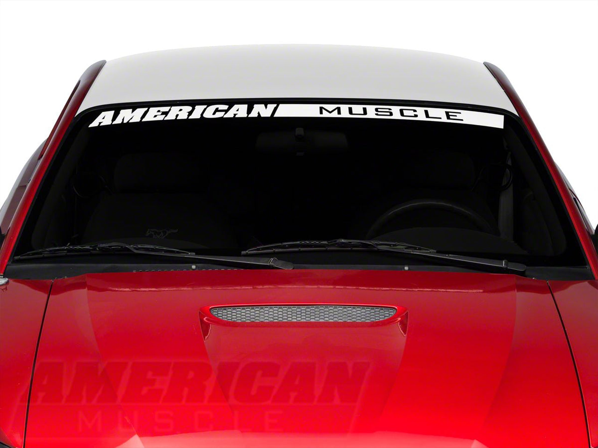 SEC10 Solid Roof Decal; White (94-04 Mustang)