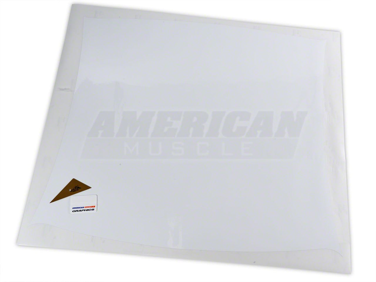 SEC10 Solid Roof Decal; White (94-04 Mustang)