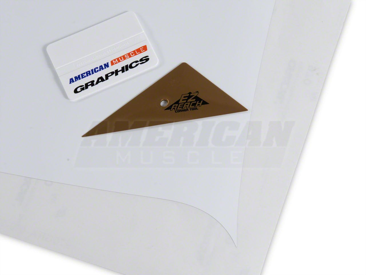 SEC10 Solid Roof Decal; White (94-04 Mustang)