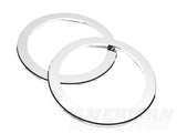 SpeedForm Modern Billet Speaker Trim Rings; Chrome (05-09 Mustang)