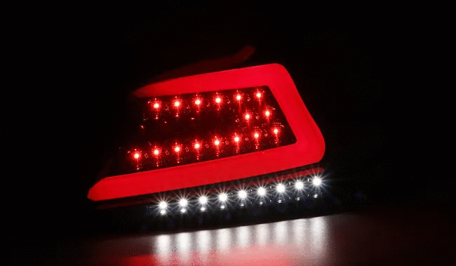Tail Lights Subaru WRX & STI (15-21) Sequential LED - TR Style Black / Smoked / Red - K2 Industries