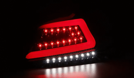 Tail Lights Subaru WRX & STI (15-21) Sequential LED - TR Style Black / Smoked / Red - K2 Industries